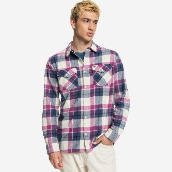Quiksilver DRAYMEN - LONG SLEEVE SHIRT FOR MEN PINK