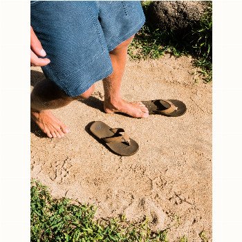 QuiksilverERREKA - LEATHER SANDALS FOR MEN BEIGE