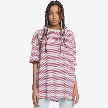 Quiksilver FAIR MOOD - ORGANIC T-SHIRT FOR WOMEN PINK