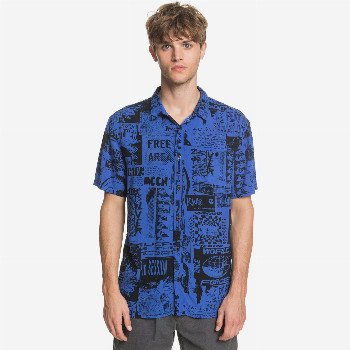 QuiksilverFLUID GEO - SHORT SLEEVE SHIRT FOR MEN PURPLE