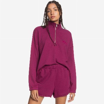 QuiksilverFLYING OVER - ORGANIC SWEAT SHORTS FOR WOMEN PINK