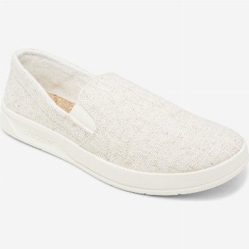 Quiksilver HARBOR WHARF - SLIP-ON SHOES FOR MEN WHITE