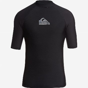 QuiksilverHEATER - SHORT SLEEVE UPF 50 RASH VEST FOR MEN BLACK