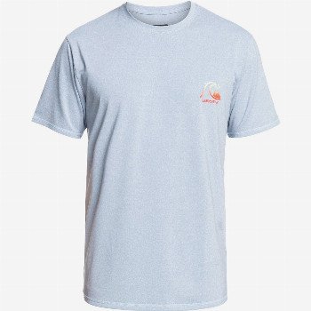 Quiksilver HERITAGE HEATHER - SHORT SLEEVE UPF 50 SURF T-SHIRT FOR MEN BLUE