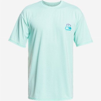 Quiksilver HERITAGE HEATHER - SHORT SLEEVE UPF 50 SURF T-SHIRT FOR MEN BLUE