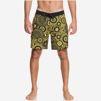Quiksilver HIGHLINE EXPANDED MIND 17" - BOARD SHORTS FOR MEN YELLOW