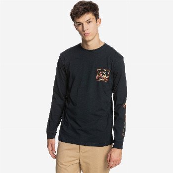 Quiksilver HIGHWAY VAGABOND - LONG SLEEVE T-SHIRT FOR MEN BLACK