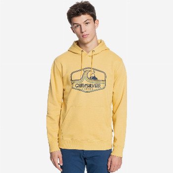 Quiksilver HIGHWAY VAGABOND - ORGANIC HOODIE FOR MEN YELLOW