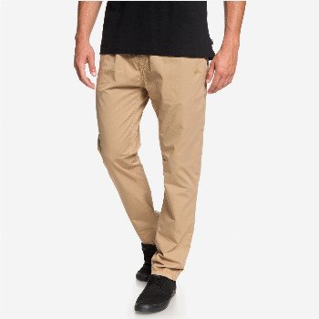 QuiksilverHUE HILLER - ELASTICATED TROUSERS FOR MEN BROWN