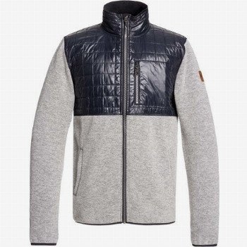 Quiksilver BOGONG GUM HALF ZIP POPCORN SHERPA FLEECE MEN M BLACK