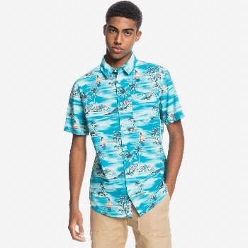 Quiksilver ISLAND HOPPER - SHORT SLEEVE SHIRT FOR MEN BLUE