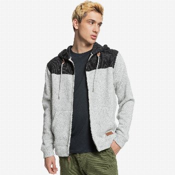 Quiksilver KELLER BLOCK ZIP - ZIP-UP HOODIE FOR MEN GREY