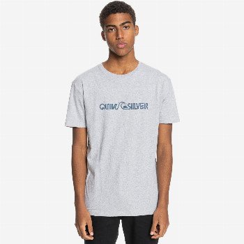 Quiksilver LIGHTNING EXPRESS - ORGANIC T-SHIRT FOR MEN GREY