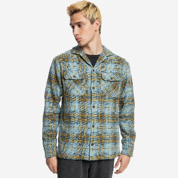 QuiksilverLYNEHAM - LONG SLEEVE SHIRT FOR MEN BLUE