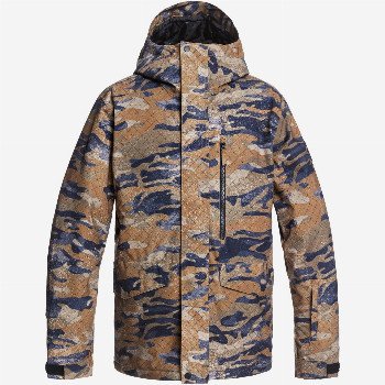 Quiksilver MISSION PRINTED - SNOW JACKET FOR MEN BROWN