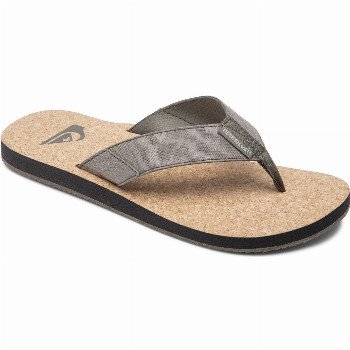 Quiksilver MOLOKAI ABYSS NATURAL - SANDALS FOR MEN GREEN