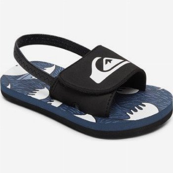 Quiksilver MOLOKAI LAYBACK SLIDE - SLIDER SANDALS FOR TODDLERS BLACK