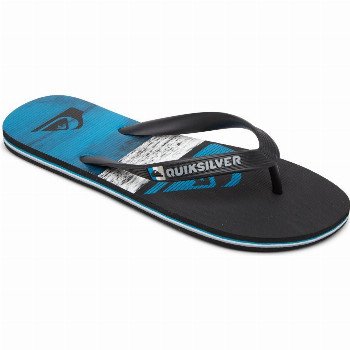 Quiksilver MOLOKAI PANEL - FLIP-FLOPS FOR MEN BLACK