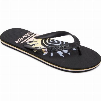 Quiksilver MOLOKAI PULSE - FLIP-FLOPS FOR MEN BLACK