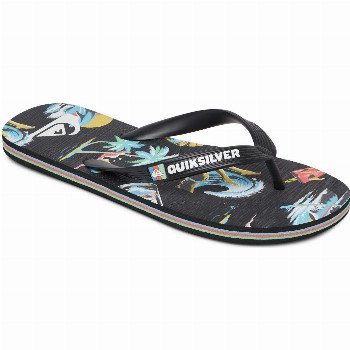 QuiksilverMOLOKAI SUN DAMAGE - FLIP-FLOPS FOR MEN BLACK