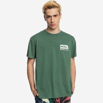 Quiksilver NO FUN - T-SHIRT FOR MEN GREEN