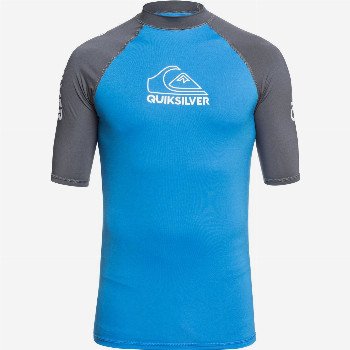 Quiksilver ON TOUR - SHORT SLEEVE UPF 50 RASH VEST FOR MEN BLUE