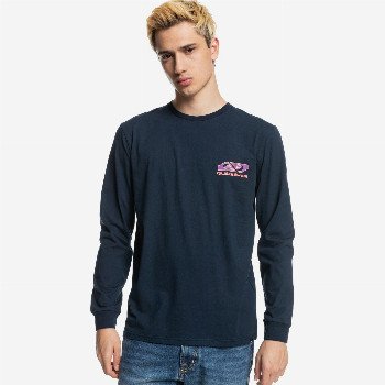 Quiksilver RETURN TO THE MOON - LONG SLEEVE T-SHIRT FOR MEN BLUE
