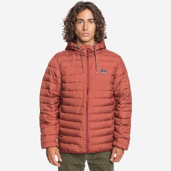 Quiksilver SCALY - HOODED INSULATOR JACKET FOR MEN BROWN