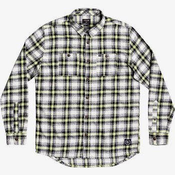 QuiksilverSHADOW SETS - LONG SLEEVE SHIRT FOR MEN GREEN