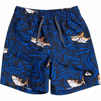 Quiksilver SHARKY 12" - SWIM SHORTS FOR BOYS 2-7 BLACK