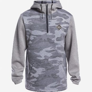 Quiksilver SHREDDER - TECHNICAL HOODIE FOR MEN BLACK