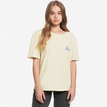 Quiksilver STANDARD - ORGANIC T-SHIRT FOR WOMEN YELLOW