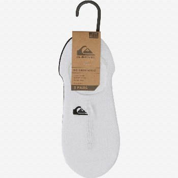 Quiksilver SUPER NO SHOW SOLID - LINER SOCKS FOR MEN WHITE