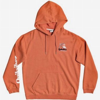 Quiksilver SWEET AS SLAB - HOODIE FOR MEN ORANGE