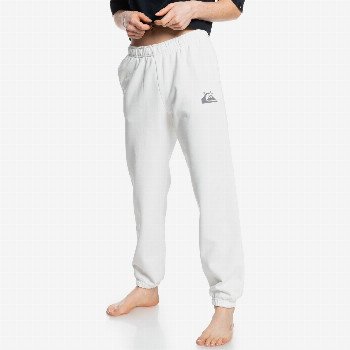 QuiksilverTHE FLEECE - ORGANIC JOGGERS FOR WOMEN WHITE