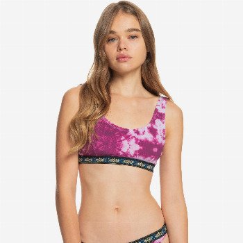 Quiksilver THE RIB - BIKINI TOP FOR WOMEN PURPLE