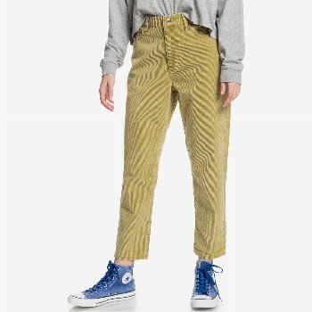 QuiksilverTIMELESS CLASSIC - MUM FIT CORDUROY TROUSERS FOR WOMEN GREEN