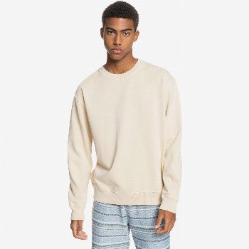 Quiksilver TRIP AWAY - ORGANIC SWEATSHIRT FOR MEN WHITE