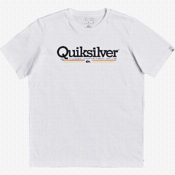 Quiksilver TROPICAL LINES - T-SHIRT FOR BOYS 8-16 WHITE
