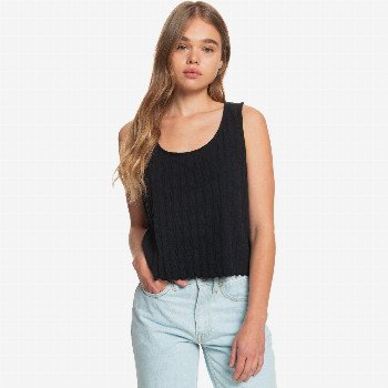 Quiksilver WILD WESTLAND - ORGANIC VEST TOP FOR WOMEN BLACK