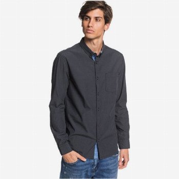 Quiksilver WILSDEN - LONG SLEEVE SHIRT FOR MEN BLACK