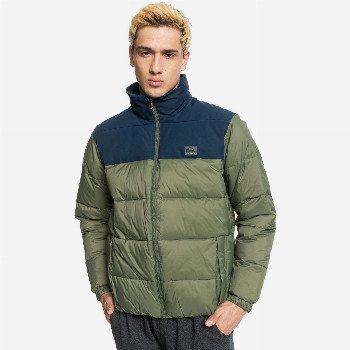 Quiksilver WOLFS SHOULDERS - PUFFER JACKET FOR MEN GREEN