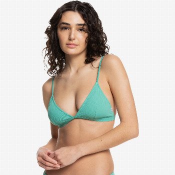 Quiksilver WOMENS CLASSIC - RECYCLED BRALETTE BIKINI TOP FOR WOMEN GREEN