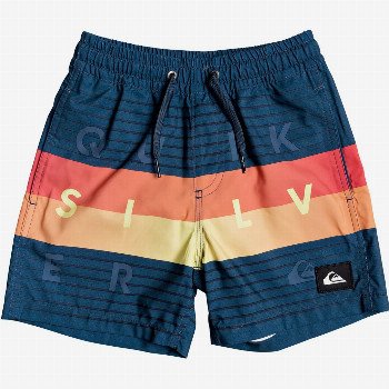 QuiksilverWORD BLOCK 12" - SWIM SHORTS FOR BOYS 2-7 BLUE