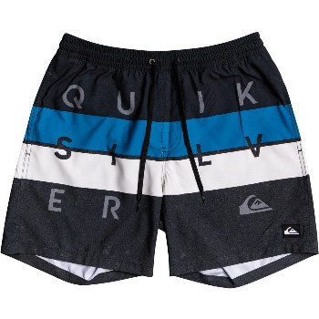 Quiksilver WORD BLOCK 15" - SWIM SHORTS FOR BOYS 8-16 BLACK