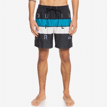 Quiksilver WORD BLOCK 17" - SWIM SHORTS FOR MEN BLACK