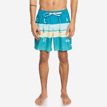 Quiksilver WORD BLOCK 17" - SWIM SHORTS FOR MEN BLUE