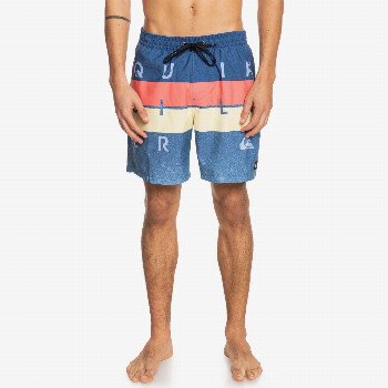 Quiksilver WORD BLOCK 17" - SWIM SHORTS FOR MEN BLUE