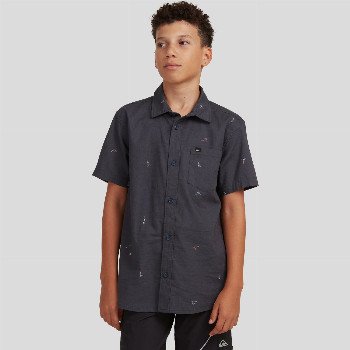 QuiksilverYACHT ROCK - SHORT SLEEVE SHIRT FOR BOYS 8-16 BLACK