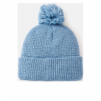 Rip Curl ANOETA POM BEANIE IN DUSTY BLUE